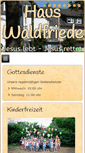 Mobile Screenshot of hauswaldfrieden.eu